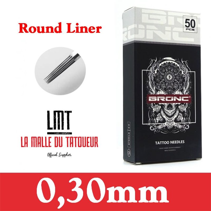 Aiguilles Round Liner 0,30mm Premium - Par 5 ou 50