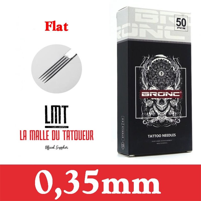 Aiguilles Flat 0,35mm Premium - Par 5 ou 50