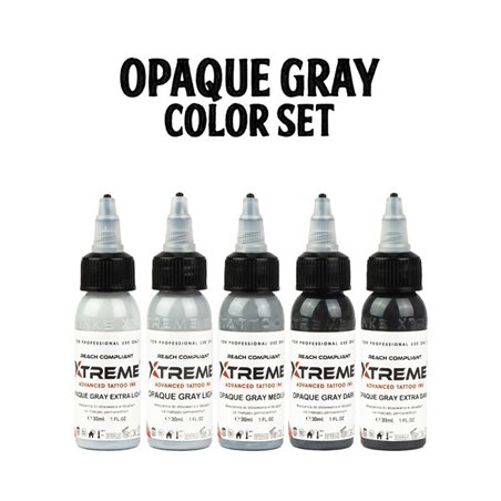 Set Encres Xtreme Ink - Opaque Gray (30ml)